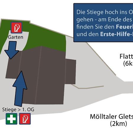 Gletscher Appartements Flattach Exterior foto
